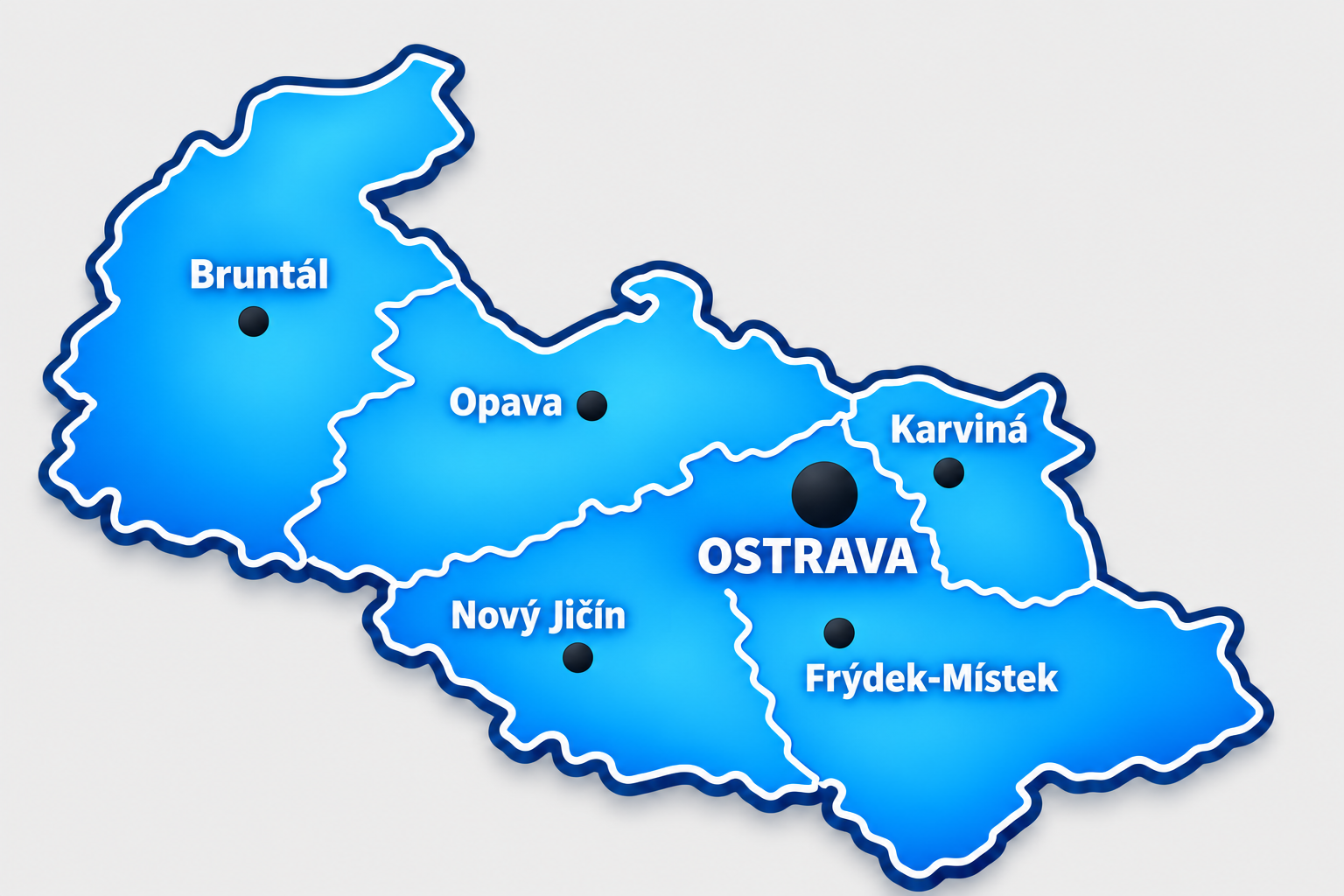 Mapa působnosti Kolek s.r.o.
